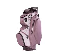 Sun Mountain Women's C130 Lightweight Cart Golf Bag 14-Way - 11 Pockets, Smart Dual Strap System, Push-Electric-Riding Cart Compatible Compression Base, 2026 Model - Mauve-Powder-Wine