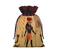 (Sun Old Egyptian Timeless Grace) Christmas Drawstring Gift Bags Fabric Gift Bags Goodie Bags For Xmas Party Wedding Party Birthday Diy S