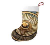 Sun Old Egyptian Timeless Grace Christmas Stocking 17.7", Festive Hanging Sock for Fireplace Mantel, Holiday Decorations