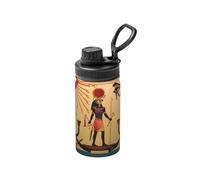 Sun Old Egyptian Timeless Grace Print 12 Oz Insulated Double Walled Stainless Steel Metal Water Bottle for Cold Hot Drink