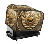 Sun Old Egyptian Timeless Grace Print 4-Slice Toaster Cover Dustproof Waterproof Kitchen Appliance Shield Daily Usability
