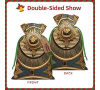 Sun Old Egyptian Timeless Grace Print Christmas Drawstring Holiday Candy Bag Xmas Sacks Reusable Wrapping Bags Party Favor