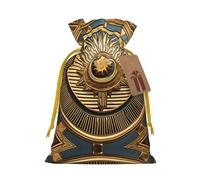 Sun Old Egyptian Timeless Grace Print Christmas Drawstring Holiday Candy Bag Xmas Sacks Reusable Wrapping Bags Party Favor