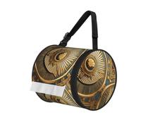 Sun Old Egyptian Timeless Grace Print Cylinder Bathroom Tissue Holder With Buckle Strap, Portable Paper Case For Road Trips