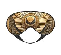 Sun Old Egyptian Timeless Grace Print Eye Mask,Soft Blackout Blindfold Eye Cover for Women Men Full Night's Sleep,Travel