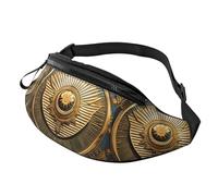Sun Old Egyptian Timeless Grace Print Men Women Lightweight Adjustable Festivals Waist Pack Crossbody Bag Travel Running