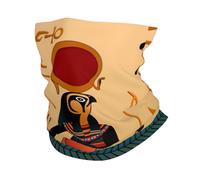Sun Old Egyptian Timeless Grace Print Winter Neck Gaiter Warmer, Soft Face Mask Scarf For Cold Weather Skiing Cycling Outdoor Sports