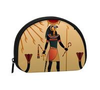 Sun Old Egyptian Timeless Grace Print Women's Mini Coin Purse Wallet Zipper Pouch for Daily Use and Gifts 1PCS