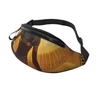 Sun Old Egyptian Timeless Grace Printed Fanny Pack for Men Women Crossbody Waist Bag Pack Bum Bag with Adjustable Strap for Hiking Running Travel Cycling