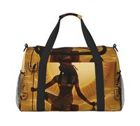 Sun Old Egyptian Timeless Grace Printed Travel Duffle Bag for Men Women Weekender Travel Organizer Bag for Sport, Outdoors, Gym & Fishing