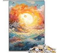 Sun on The Sea JigsawPuzzle 1000 Pieces for Teenagers, Staycation Kill Time Birthday Present, Gifts, Wall Art for 14+ (50x75cm)