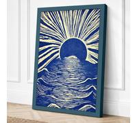 Sun Over Troubled Waters Canvas Wall Art Print 30x20 Inch