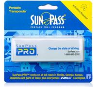 Sun Pass Pro Universal Toll Transponder - Prepaid Electronic Pass for Florida & 21 Additional States (PRO) (PRO-White)