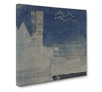 Sun Passing Aquarius by Mikalojus Konstantinas Canvas Print | Gallery Wrapped 30mm Frame Wall Art | 14x14 inches | Ready to Hang | Modern Picture | Living Room Bedroom Lounge Office