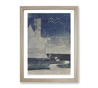 Sun Passing Aquarius By Mikalojus Konstantinas Classic Painting Framed Print | A4 Oak Framed Wall Art | Ready to Hang | Classic Fantasy Picture | Living Room Bedroom Lounge Office
