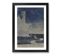 Sun Passing Aquarius by Mikalojus Konstantinas Framed Print | A2 Black Framed Wall Art | Ready to Hang | Modern Fantasy Picture | Living Room Bedroom Lounge Office