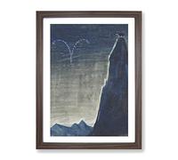 Sun Passing Aries By Mikalojus Konstantinas Classic Painting Framed Print | A2 Walnut Framed Wall Art | Ready to Hang | Classic Fantasy Picture | Living Room Bedroom Lounge Office