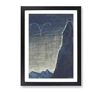 Sun Passing Aries By Mikalojus Konstantinas Classic Painting Framed Print | A4 Black Framed Wall Art | Ready to Hang | Classic Fantasy Picture | Living Room Bedroom Lounge Office