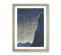 Sun Passing Aries By Mikalojus Konstantinas Classic Painting Framed Print | A4 Oak Framed Wall Art | Ready to Hang | Classic Fantasy Picture | Living Room Bedroom Lounge Office