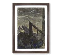 Sun Passing Cancer by Mikalojus Konstantinas Framed Print | A2 Walnut Framed Wall Art | Ready to Hang | Modern Fantasy Picture | Living Room Bedroom Lounge Office