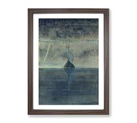 Sun Passing Capricorn By Mikalojus Konstantinas Classic Painting Framed Wall Art Print, Ready to Hang Picture for Living Room Bedroom Home Office Décor, Walnut A4 (34 x 25 cm)