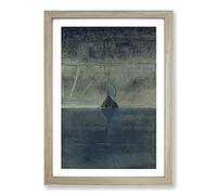 Sun Passing Capricorn by Mikalojus Konstantinas Framed Print | A2 Oak Framed Wall Art | Ready to Hang | Modern Fantasy Picture | Living Room Bedroom Lounge Office