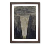 Sun Passing Gemini by Mikalojus Konstantinas Framed Print | A2 Walnut Framed Wall Art | Ready to Hang | Modern Fantasy Picture | Living Room Bedroom Lounge Office