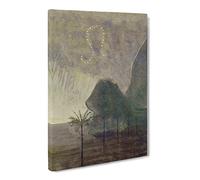 Sun Passing Leo By Mikalojus Konstantinas Classic Painting Canvas Wall Art Print Ready to Hang, Framed Picture for Living Room Bedroom Home Office Décor, 24x16 Inch (60x40 cm)