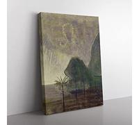 Sun Passing Leo By Mikalojus Konstantinas Classic Painting Canvas Wall Art Print Ready to Hang, Framed Picture for Living Room Bedroom Home Office Décor, 50x35 cm (20x14 Inch)