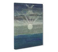 Sun Passing Pisces By Mikalojus Konstantinas Canvas Print | Gallery Wrapped 30mm Frame Wall Art | 24x16 inches | Ready to Hang | Classic Picture | Living Room Bedroom Lounge Office