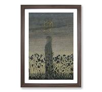 Sun Passing Virgo by Mikalojus Konstantinas Framed Print | A2 Walnut Framed Wall Art | Ready to Hang | Modern Fantasy Picture | Living Room Bedroom Lounge Office