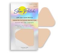 Sun Patch Hypoallergenic Sun-Screen Cheek or Hand Patches, 100% Silicone UPF-50 UV Protection, Reusable, 1 Pack/4 Pairs, Sunkiss (Nude)