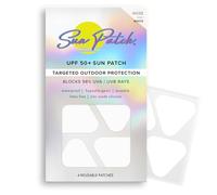 Sun Patch, Reusable Sun Screen Silicone Patches for UV Protection & Face Sunscreen, Sun Face Patches For Sun Exposure, (1 Pack/4 Nose Shapes) (White) (Golf, Surf, Swim, Ski & Snow, Outdoors)