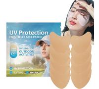 Sun Patches for Face - 5 Pairs Elastic Lifting Hydrating Stickers | Facial Sunscreen Patch - for Outdoor Sports Golf Hiking Camping Cycling Climbing Running