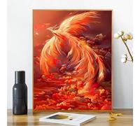 Sun Phoenix Paint by Numbers Kits for Adults Beginners, Animal Adult Paint by Numbers Canvas Kits Frameless, DIY Acrylic Oil Painting Kit Arts and Crafts for Home Decor 24x36inch