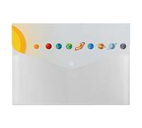 Sun Planet Expanding File Organizer, Multi-Pocket Accordion Folder, Document Storage and Office Supplies