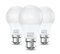 SUN POLARIS Bayonet Led Light Bulb - 4.9 Watt Cool White 4000k Natural Bright, 40W Equivalent B22 Lightbulb, 470 Lumens Ultra Efficient Lightbulbs, BC Non Dimmable GLS Energy Saving Bulbs Pack of 3