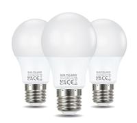 SUN POLARIS E27 Led Bulb Cool White - 4000k 60w Equivalent 8.5 Watt Edison Screw Lightbulbs, 806 Lumens Energy Saving Non Dimmable Standard GLS Lightbulb, Natural Bright Light Bulbs For Home Pack of 3