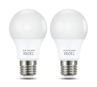 SUN POLARIS E27 Led Bulb - Daylight 6500k 40w Equivalent 4.9 Watt Lightbulbs, 470 Lumen Energy Saving Non Dimmable Edison Screw Lightbulb, A60 GLS Bright Natural White Light Bulbs for Home Pack of 2