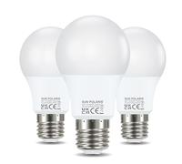 SUN POLARIS E27 Led Bulb -Daylight 6500k 75w Equivalent 11 Watt Lightbulbs, 1050 Lumen Energy Saving Non Dimmable Edison Screw In Lightbulb, A60 GLS Bright Natural White Light Bulbs For Home Pack of 3