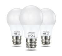 SUN POLARIS E27 Led Bulb Warm White - 2700K 8.5 watts 60w Edison Screw-in Lightbulbs, 806 Lumens Energy Saving Non Dimmable Standard GLS Lightbulb, ES27 Fitting Bright Light Bulbs for Home Pack of 3