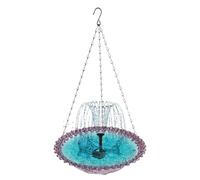 Sun Powereds Drinker - Suspended Bathing Tray, Circulating Spray Feature | Exterior Yard Lawn Terrace Ornaments To Attract Wild Winged Friends Nature Observation Equipment Eco Friendly Vessel
