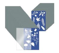 Sun Print Paper, 32PCS Cyanotype Printing Paper, A5 Cyanotype Paper Kit, Sun Art Drawing Paper, Cyanotype Sunprint Paper for Photographic Blueprints DIY Arts Crafts Projects