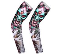 Sun Protection Arm SleevesProtective Arm Sleeves Body Art - Sun Protection Include Koi Dragon Tiger Mythical Beast Ice Silk Cover Compression Long Cover