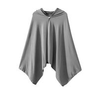 Sun Protection Cape - Hooded Cape Soft Portable Lightweight - Cooling Shawl for Mountaineering Outdoor Sports Dress Coat for Women and Men, Cooling Shawl, Light grey
