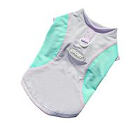 Sun Protection Dog Cooling Vest, Breathable Quick-Drying Ice Silk Sleeveless Pet Clothes, Cooling Coat For Small Medium Dogs Green Purple L