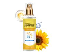 Sun Protection for Scalp and Hair - Protective Spray with 100 ml SPF 30, Moisturising and Invisible for All Hair Types, Body Sun Protector for Summer, Sea, Outdoor Sports and Esposi