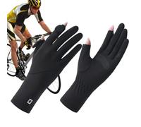 Sun Protection Gloves for Women - UV Driving Gloves for Women - Lady Sunscreen Ice Silk Gloves Female Sun Protection Gloves Touchscreen Cycling Driving Running Mittens Thin Anti-UV