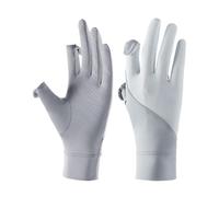 Sun Protection Gloves - Ice Silk UV Protection Fingerless Anti Slip Touchscreen Driving Gloves | UPF 50+ Cooling Sleeve Glove For Travel Golf Running Fishing Cycling Outdoor Summer Use