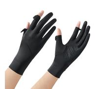 Sun Protection Gloves - UPF 50+ Fingerless Thin Hardware, Anti-slip Protector System, Touchscreen UV Shielding Unit, Summer Travel Cooling Device | Athletic Gear for Golfers & Fishing Staff